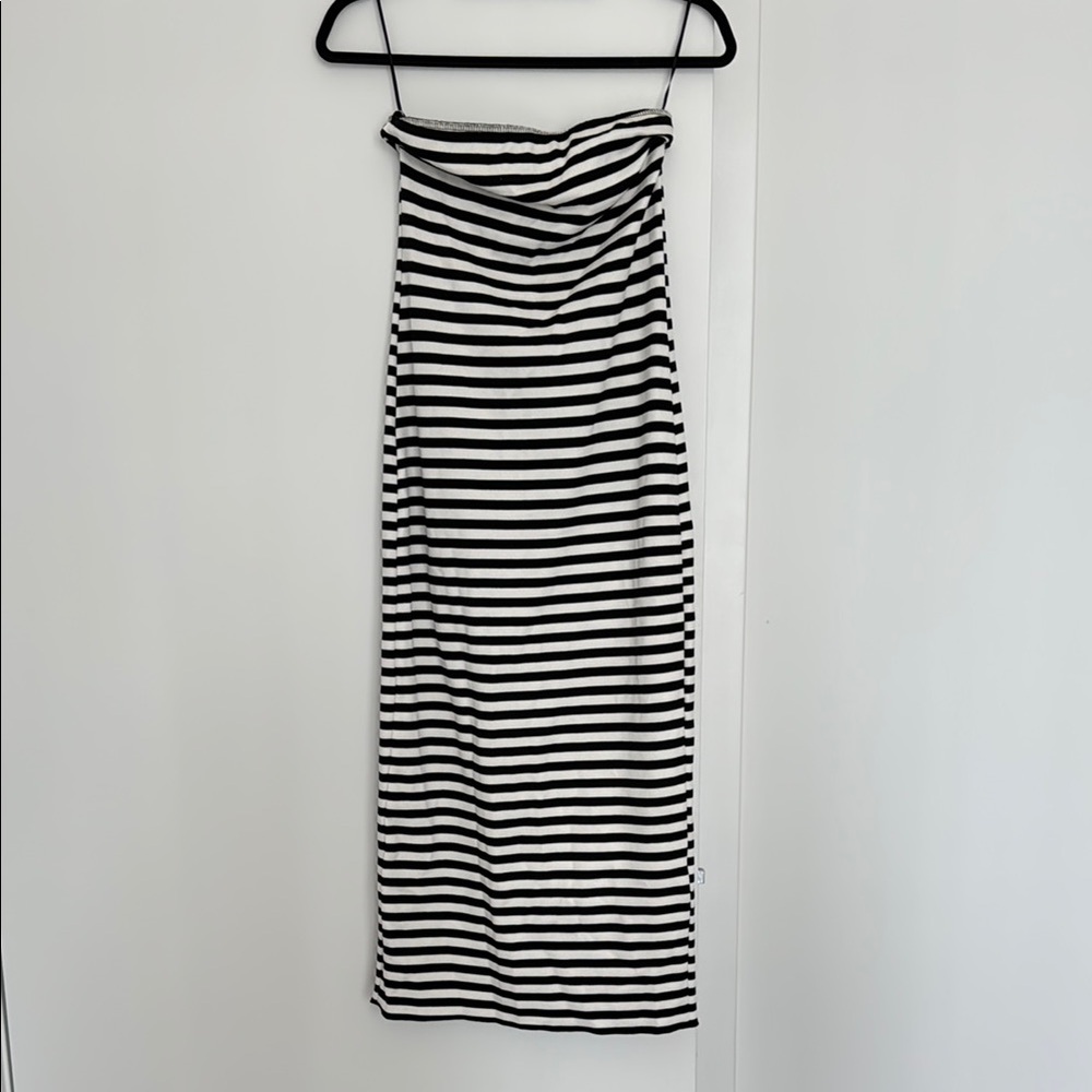 Zara Black and White Spaghetti Strap Sundress